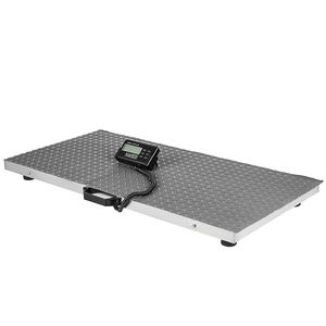 Bilancia per bestiame 700 libbre con ampia piattaforma in acciaio inossidabile (40,6x20,9 pollici) per cani e animali, bilancia veterinaria industriale - Product Image 4