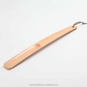 Logotipo personalizado respetuoso con el medio ambiente para calzador de madera de 4 colores para exhibición al por menor Escaparates de tiendas de estilo simple embalados en cajas de cartón - Product Image 4