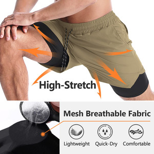 High Quality Summer Joggers Casual Unisex Custom Heavy <b>Weight</b> <b>Blank</b> Polyester Fleece Cotton Sweat Shorts for Men Sports - Product Image 4