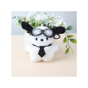 Cute Plush Bear Keychain 3D <b>Shape</b> Soft Toy Cartoon Animal Pendant With Chain - Product Image 3