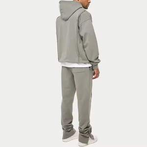 New Fashionable Design Your Own Logo Unisex Tracksuit with Drawstring Closure Warm Waterproof Windproof <b>Lightweight</b> Two Piece - Product Image 3