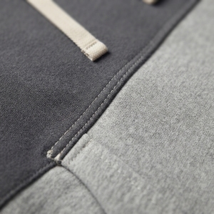 Sudadera con Capucha para Hombre, Color Sólido, Mezcla de Algodón y Poliéster, Felpa Francesa, Ropa Casual de Otoño con Bolsillo Delantero y Logotipo Bordado - Product Image 4