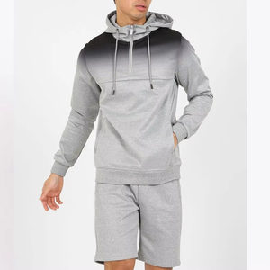 Conjunto de Sudadera con Capucha y Pantalones Cortos de Felpa para Hombre, Personalizado, Casual, de Invierno, Bordado, de Alta Calidad, 100% Algodón - Product Image 4
