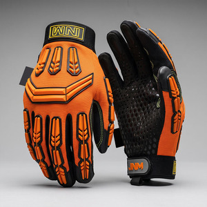 ถุงมือช่างคุณภาพพรีเมียม สำหรับงานอุตสาหกรรม ป้องกันการบาดเจ็บ ทำจากหนัง ทนทานต่อแรงกระแทก TPR  รับรองมาตรฐาน EN420 - Product Image 3