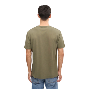 Camiseta de Manga Corta para Hombre, Cuello Redondo, Corte Regular, Hombros Naturales, Jersey Liso, Básica, Personalizable, Proveedor de Fábrica de Ropa al Por Mayor - Product Image 3