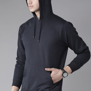 Men’s Polyester Hooded <b>Tracksuit</b> Casual <b>Retro</b> Streetwear Hoodie and Pants Set for Autumn Wear - Product Image 2