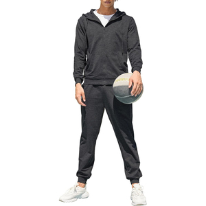 Custom 300GSM French Terry Tracksuit Men Crew Neck <b>Sweatshirt</b> Pants Set Screen <b>Printed</b> Khaki Green Fitness Apparel - Product Image 1