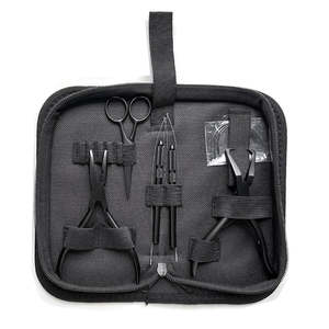 Kit de alicates para extensiones de cabello, juego completo de herramientas profesionales para aplicación y extracción de extensiones de cabello con microanillos y bucles. - Product Image 1