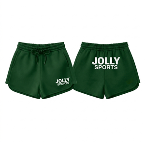 Shorts de sport pour femmes en polyester et élasthanne respirant, bleu et rose, avec empiècements latéraux, logo personnalisé par sublimation. - Product Image 6