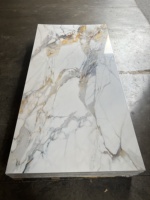 Panneau mural en PVC brillant de haute qualité, facile à installer, taille 1220*2440*3mm, feuille de marbre UV pour décoration intérieure, vente en gros directe d'usine