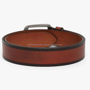 Ceinture décontractée en cuir véritable bicolore pour hommes tailles personnalisées ceintures et accessoires en cuir pleine fleur faits à la main au meilleur prix - Product Image 1