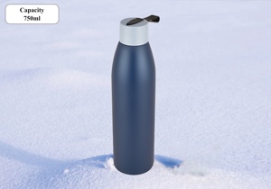 Botella de Agua Aislada de Acero Inoxidable de 800 ml, Diseño Premium, Conservación del Calor de 6 a 12 Horas, Tapa Abatible, Correa de Transporte, Oficina, Viajes - Product Image 4