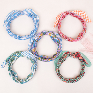 Foulard carré en coton polyvalent, motif floral, bandana respirant, décontracté, été, unisexe, mode ethnique, haute qualité - Product Image 2