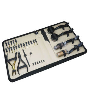 Kit Profesional de Herramientas para Extensiones de Cabello: Aplicador de Micro Anillos, Alicates de Extracción, Tijeras Metálicas para Bucles y Extensiones de Trama, Kit de Salón - Product Image 1