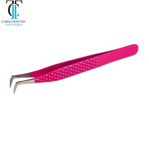 Pinzas Profesionales para Extensión de Pestañas con Punta de Fibra y Herramientas para Pestañas sin Fibra para una Aplicación Precisa - Product Image 2