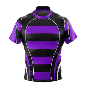 Ensemble de maillots de rugby respirants, à séchage rapide, anti-humidité, 100 % polyester, personnalisables par sublimation, écologiques, pour équipe. - Product Image 3