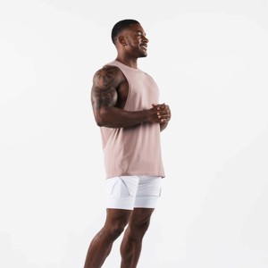 Men's Casual High Quality Sleeveless Black Tank Top Latest Design Breathable Knitted <b>Singlet</b> for Gym Use Wholesale - Product Image 3