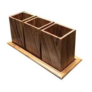 Porta Cubiertos de Acero Inoxidable de Lujo, Dorado y Plateado, Redondo, Perforado, para Palillos, Cucharas y Tenedores, Organizador de Cocina - Product Image 3
