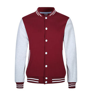 Veste universitaire d'hiver pour homme FINER THREADS avec col montant, fermeture à boutons recouverts, broderie personnalisée du logo sur le devant, 100% coton - Product Image 3