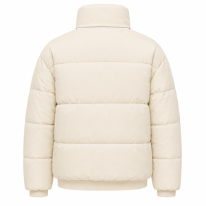 Veste matelassée pour homme OEM, impression personnalisée, manteau d'hiver rembourré, col haut, poignets côtelés, marque privée, fabricant en gros - Product Image 3