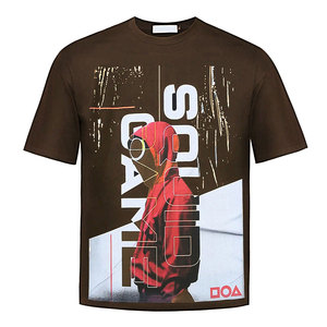 Camiseta Verde de Manga Corta para Hombre, Estampado Digital, Estilo Urbano, Cuello Redondo, Corte Regular, Algodón Jersey, Logotipo Frontal con Diseño de Estrella Daizen - Product Image 2