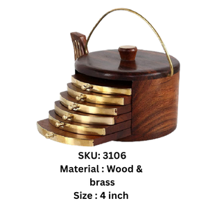 Juego de Posavasos Modernos de Madera Hechos a Mano con Grosor Personalizado y Soporte, Manteles Redondos para Mesa para el Hogar, Cafetería, Fiestas - Product Image 5