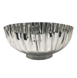 Salad & Sweet Server Candy Modern Silver Finished Metal Bowl Bowl Restaurant <b>Table</b> Serving Food and Mixing Fruit Bowl - Product Image 6