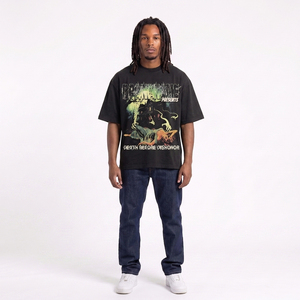 Camiseta de Hombre Estilo Vintage Personalizada con Impresión DTG, Camiseta Urbana de Alta Calidad con Estampado DTF Completo, Corte Cuadrado, Gráficos y Bajo sin Rematar - Product Image 5