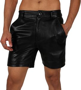 Shorts en cuir de vachette pour homme de qualité supérieure, sur mesure, design uni, légers, pour usage régulier - Product Image 1