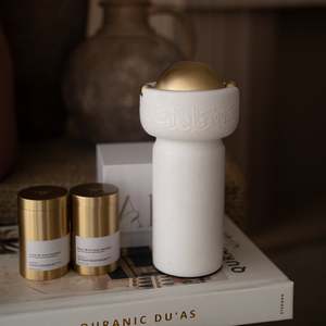 Brûleur d'encens en marbre Atari avec calligraphie arabe, diffuseur aromatique fait main, utilisation toute saison - Product Image 3