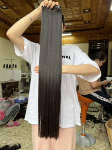 PRIX D'USINE!!! Cheveux lisses en os 100% cheveux humains vietnamiens bruts couleur naturelle de très haute qualité - Product Image 3