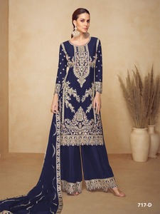 Traje Sharara con dupatta y bordado pesado con lentejuelas para mujer, ideal para cualquier ocasión como bodas. - Product Image 2