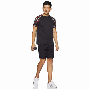 เสื้อยืดแขนสั้นผู้ชาย คอกลม ลายพราง ทรงปกติ แห้งเร็ว สไตล์สปอร์ต ผ้าถัก โพลีเอสเตอร์ 100% - Product Image 3