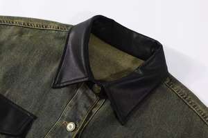 Jeans Personalizados de Alta Calidad para Hombre, Estilo Retro Americano Unisex, Chaqueta Corta Holgada con Cuello Polo y Parches para Hombre, Haus Industries - Product Image 3