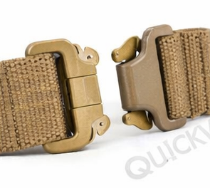 Cinturón Táctico de Cincha con Pasador de Liberación Rápida Coyote, Correa Ancha para Pierna de Fuerza de Fuego para Hombres - Product Image 3