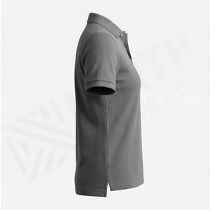 เสื้อโปโลผู้หญิงกันยับ เสื้อโปโลผ้าฝ้ายป้องกันขนร่วงสำหรับผู้หญิง เสื้อโปโลทรงเข้ารูปแฟชั่นสำหรับผู้หญิง เสื้อโปโลคลาสสิกสำหรับผู้หญิง - Product Image 3