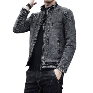 Fashion Hooded <b>Denim</b> <b>Jacket</b> for Men <b>Lightweight</b> Casual Outerwear Breathable Eco-Friendly Modern Stylish Design Comfortable - Product Image 1