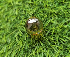 โมอิสซาไนต์สีเหลืองแชมเปญขนาด 20 มม. รูปทรงฟุตบอลเหลี่ยมเพชรพลอย สำหรับจี้ห้อยคอ จี้ห้อยคอแบบกำหนดเองอื่นๆ - Product Image 5