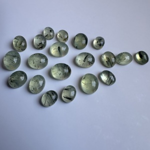Piedras Preciosas de Prehnita Verde Natural, Cabujón Ovalado, Grado AAA, Pulido a Mano, Piedras Semipreciosas de 3x5mm a 10x14mm, Venta al Por Mayor - Product Image 5