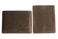 Étui en cuir véritable pour iPad Housse de bureau antichoc pour les voyages d'affaires Protection Messenger Tab Modèles iPad Utilisation informatique