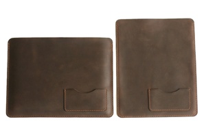 Casing kulit asli iPad, pelindung lengan kantor tahan guncangan untuk perjalanan bisnis Tab iPad model penggunaan komputer - Product Image 3