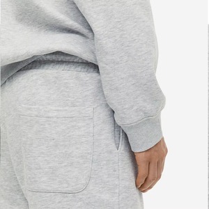 Pantalones Cortos Bermuda de Algodón Gris para Hombre, con Cordón en la Cintura, Bolsillos, Estilo Casual, Tejido de Punto, Cintura Media, Color Sólido, Transpirables - Product Image 6