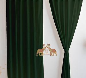 Panneaux de rideaux en coton solide de qualité supérieure, teinture naturelle, pour salon et chambre à coucher - Product Image 5