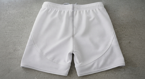 <b>White</b> Front Solid Mid XL Quick Dry Breathable Elastic Waist Drawstring Sports <b>Shorts</b> for Men's Running <b>Gym</b> Training - Product Image 5