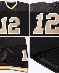 Men's Premium Quality V <b>Neck</b> Full Sleeve Sports Jersey Letter Front Solid Color Breathable Quick Dry 100% Polyester Mesh Fabric - Product Image 4