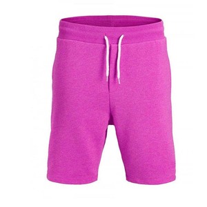 <b>Men</b> Solid Yellow Cotton <b>Bermuda</b> <b>Shorts</b> Drawstring Waist Casual Knitted Breathable Mid Rise <b>Short</b> Pants - Product Image 3