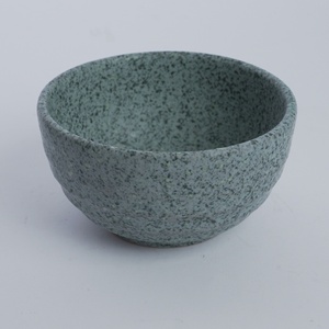 Moss <b>Green</b> Speckled Small Ceramic Bowl Japandi Design <b>Microwave</b> Dishwasher Safe Handmade for Rice Soup Restaurant Tableware - Product Image 1