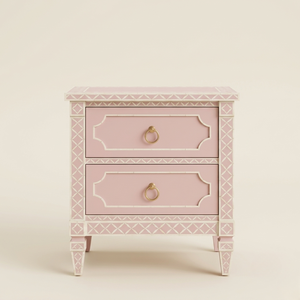 Handcrafted High Quality Modern Style Bone Inlay Bedside Table <b>Night</b> <b>Stand</b> for Home Living Room Furniture - Product Image 1