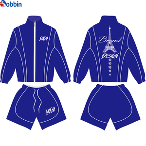 Conjunto Corto Deportivo de Verano para Hombre, Personalizado, Cómodo, Estilo Vintage, con Cierre, Bordado, Resistente al Viento, de Nailon Impermeable - Product Image 2