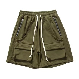 Shorts Homme 100% Coton Uni à Taille Élastique Imprimé Wax 2025 – Style Rétro High Street avec Logo Personnalisé OEM - Product Image 6
